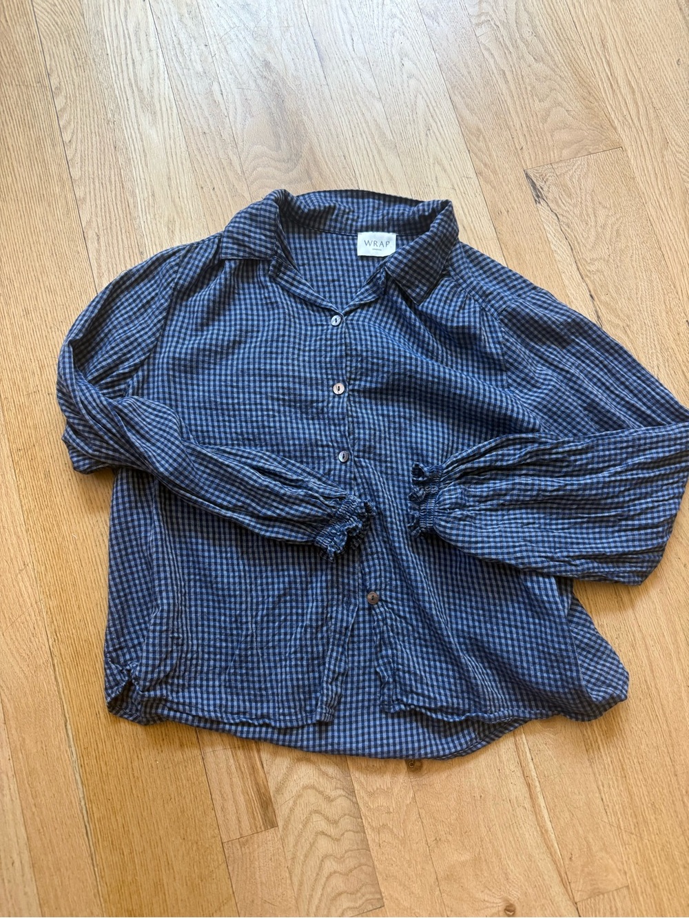 Wrap London Blue Checkered Shirt